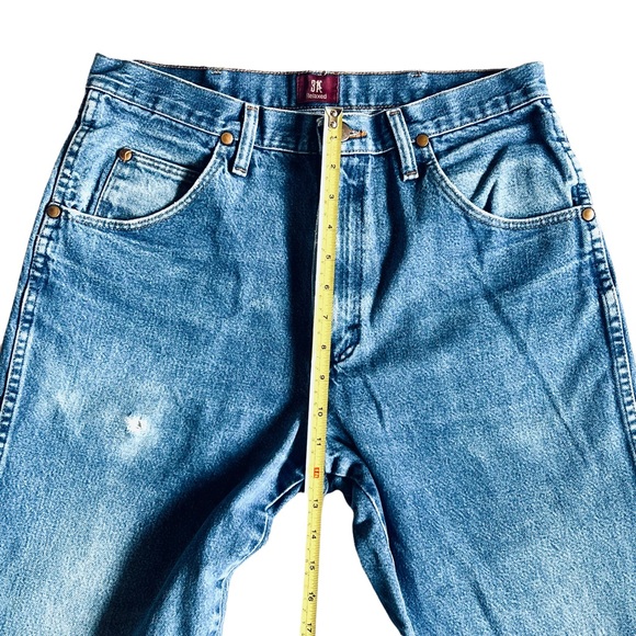 Wrangler Vintage High Rise Straight Leg Denim Relaxed Jeans 29 - Picture 12 of 12